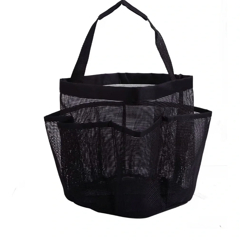 Black Mesh Bathroom Caddy College, Camp, Bath, Dorm Essentials for Students